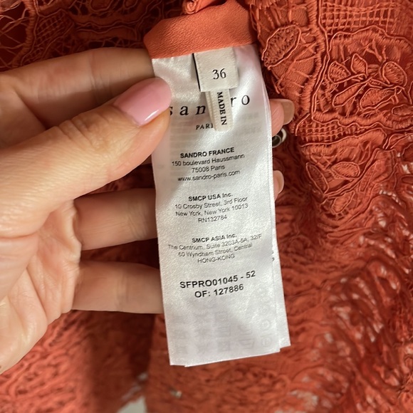 SANDRO
Livan corded lace mini dress - Picture 7 of 7